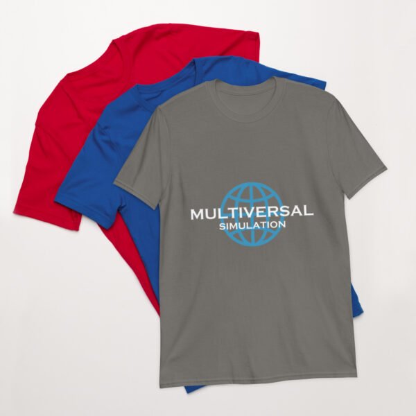 Multiversal Simulation T-Shirt – Short-Sleeve Unisex Tee (White Text) - Image 12