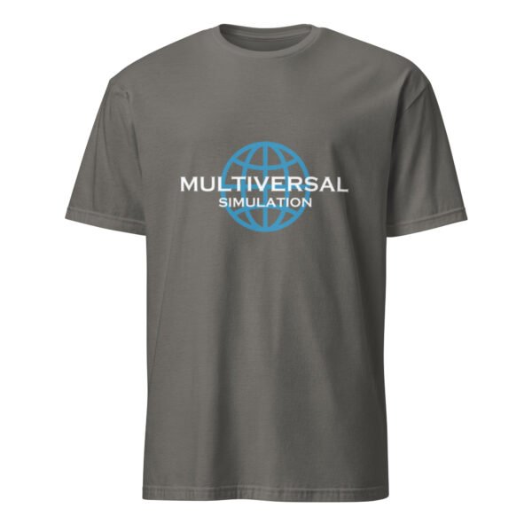 Multiversal Simulation T-Shirt – Short-Sleeve Unisex Tee (White Text)