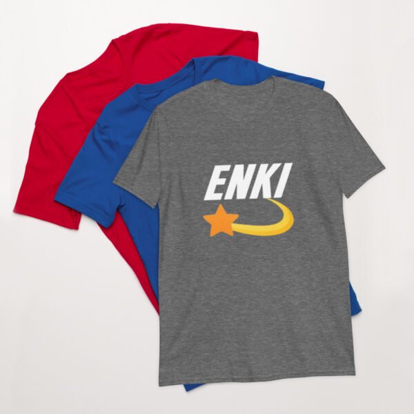 Enki T-Shirt - Short-Sleeve Unisex Tee (White Text) - Image 12