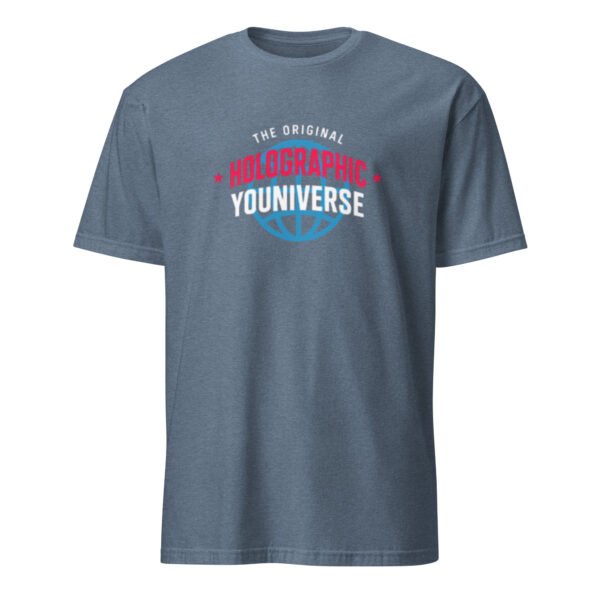 Holographic YOUniverse T-Shirt – Short-Sleeve Unisex Tee (White Text) - Image 31