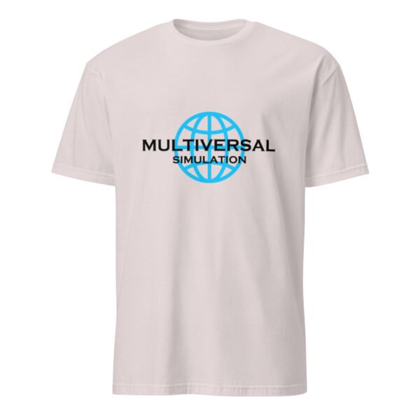 Multiversal Simulation T-Shirt – Short-Sleeve Unisex Tee (Black Text)