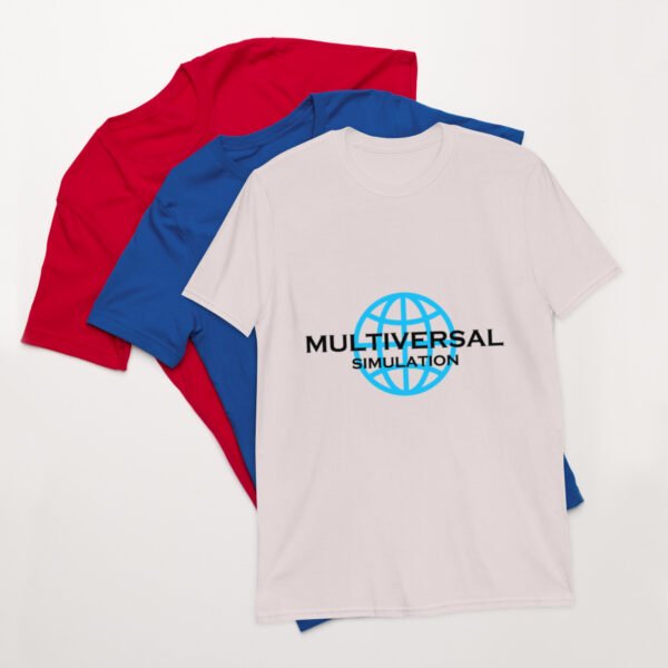 Multiversal Simulation T-Shirt – Short-Sleeve Unisex Tee (Black Text) - Image 12