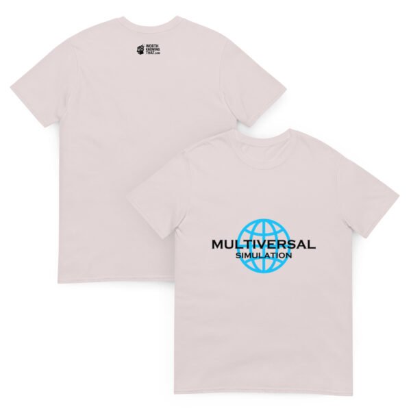 Multiversal Simulation T-Shirt – Short-Sleeve Unisex Tee (Black Text) - Image 11