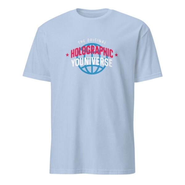 Holographic YOUniverse T-Shirt – Short-Sleeve Unisex Tee (White Text) - Image 35