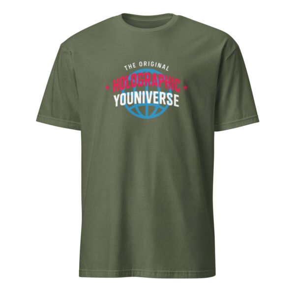 Holographic YOUniverse T-Shirt – Short-Sleeve Unisex Tee (White Text) - Image 27