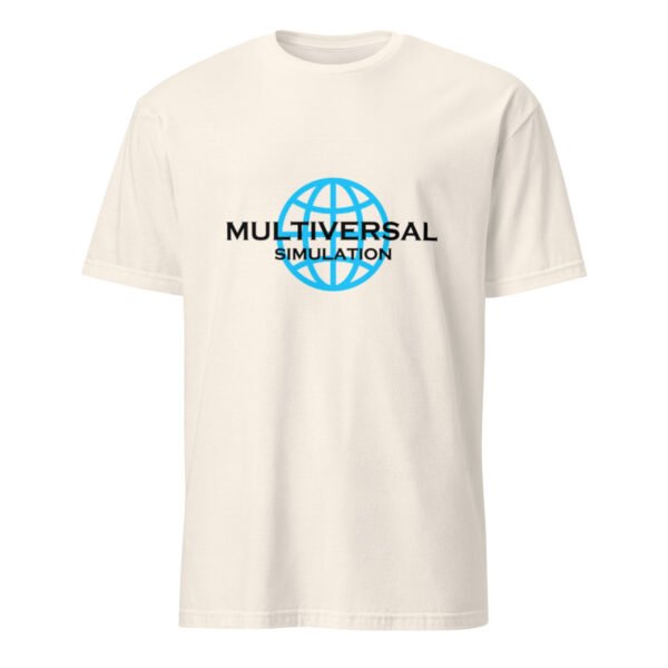 Multiversal Simulation T-Shirt – Short-Sleeve Unisex Tee (Black Text) - Image 47