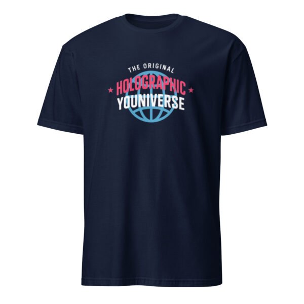 Holographic YOUniverse T-Shirt – Short-Sleeve Unisex Tee (White Text) - Image 13