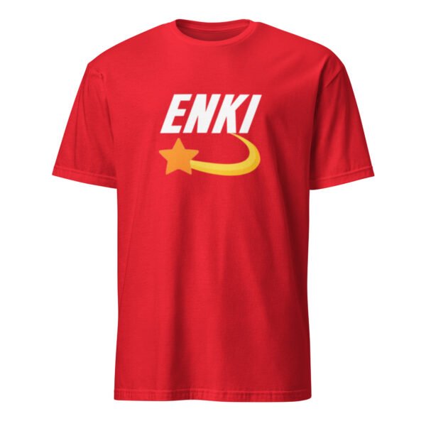 Enki T-Shirt - Short-Sleeve Unisex Tee (White Text) - Image 23