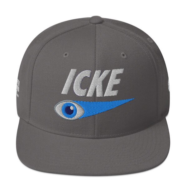 Icke Snapback Cap – Unisex (White Text) - Image 57