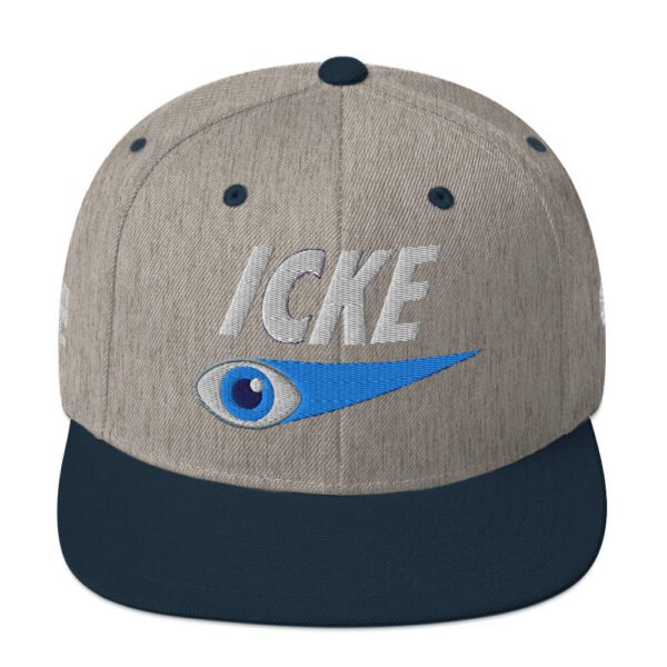 Icke Snapback Cap – Unisex (White Text) - Image 69