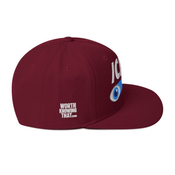Icke Snapback Cap – Unisex (White Text) - Image 35