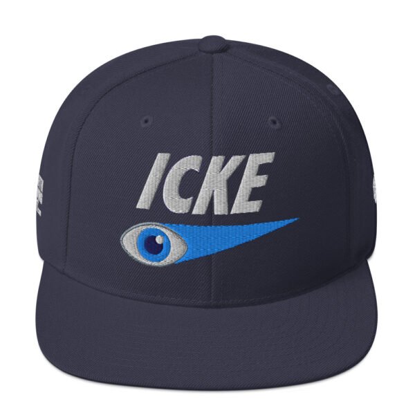 Icke Snapback Cap – Unisex (White Text) - Image 41