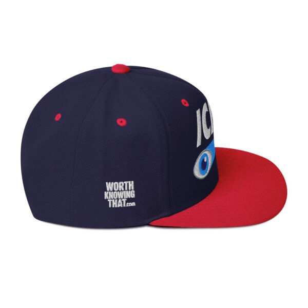 Icke Snapback Cap – Unisex (White Text) - Image 47
