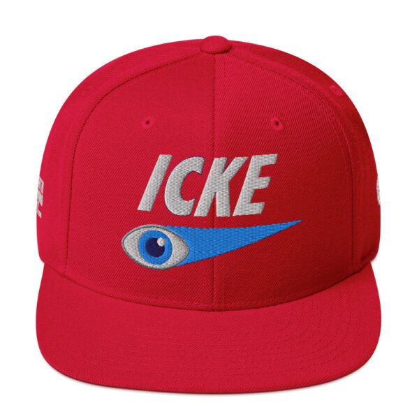 Icke Snapback Cap – Unisex (White Text) - Image 53