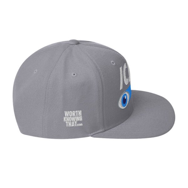 Icke Snapback Cap – Unisex (White Text) - Image 63