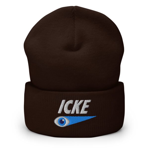 Icke Hat – Cuffed Beanie Unisex (White Text) - Image 9