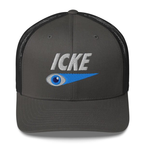 Icke Trucker Cap – Unisex (White Text) - Image 41