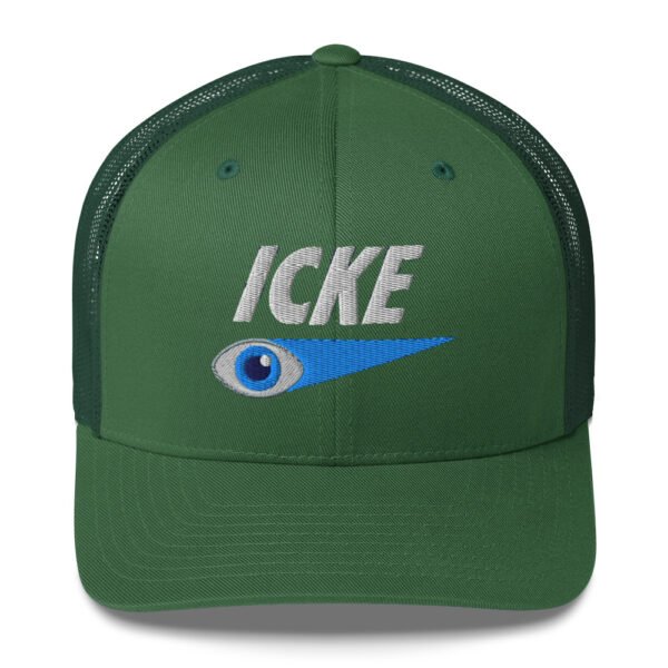 Icke Trucker Cap – Unisex (White Text) - Image 81