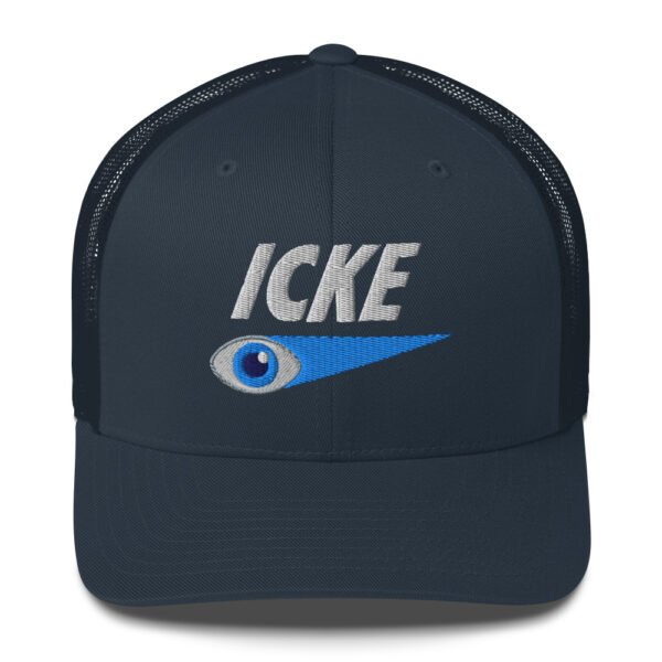 Icke Trucker Cap – Unisex (White Text) - Image 25