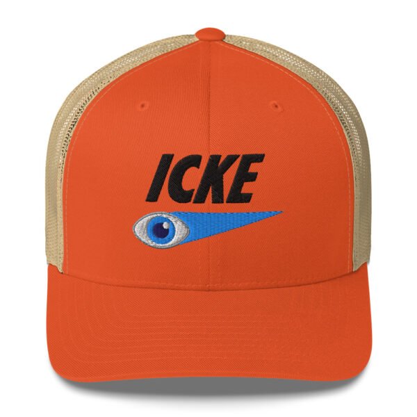 Icke Trucker Cap – Unisex (Black Text) - Image 41