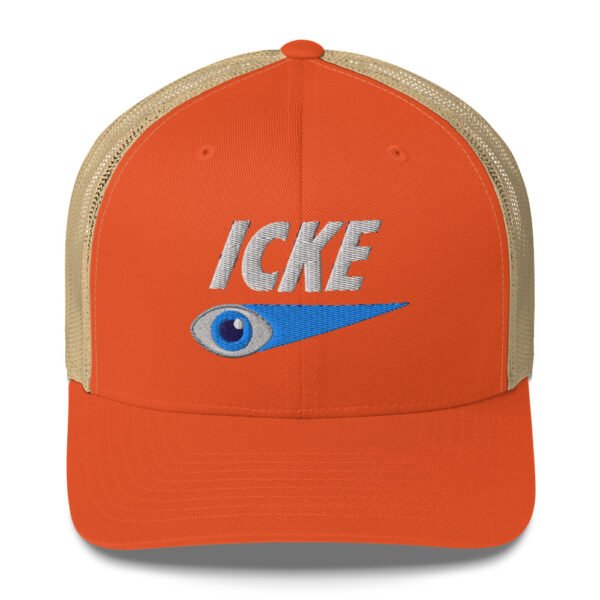 Icke Trucker Cap – Unisex (White Text) - Image 97